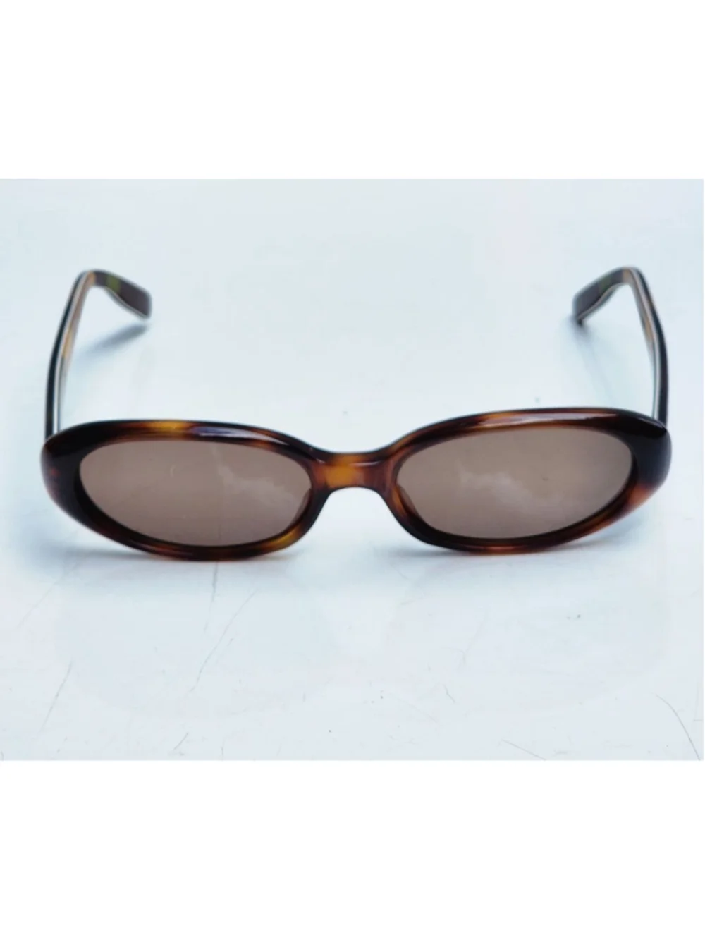 KATE SPADE Belle Brown Tortoiseshell Striped Oval Sunglasses‎ #33